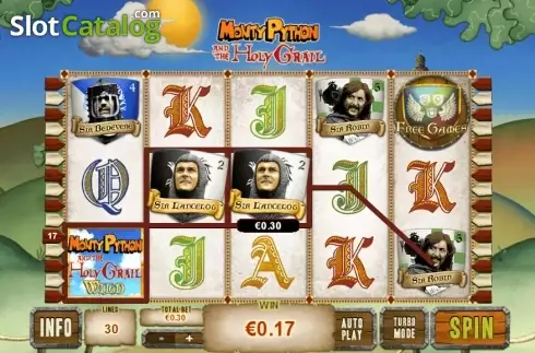 Скрин4. Monty Python and the Holy Grail слот