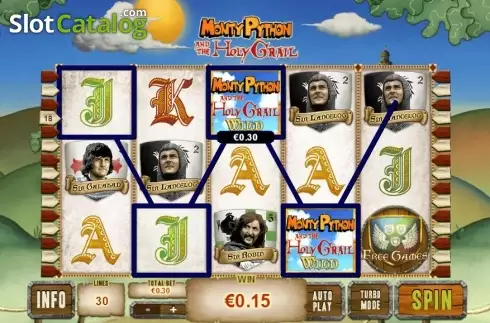 Скрин5. Monty Python and the Holy Grail слот