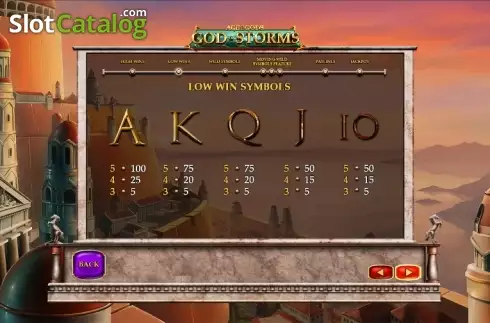 Скрин9. Age of the Gods God of Storms слот
