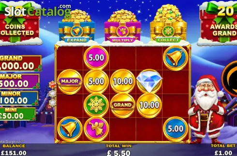 Скрин2. Gold Trio: Santa Surprise слот