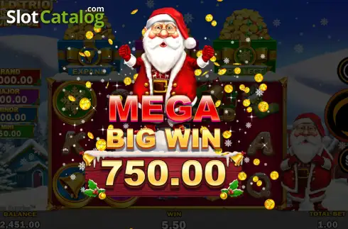Скрин3. Gold Trio: Santa Surprise слот
