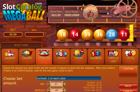 Скрин4. Mega Ball (Playtech) слот