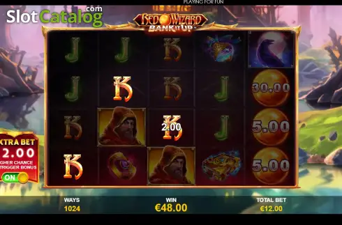 Скрин3. Red Wizard: Bank It Up слот