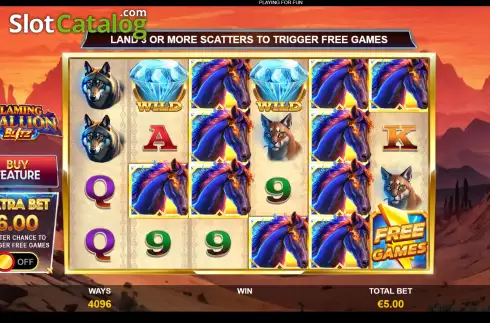 Скрин2. Flaming Stallion Blitz слот