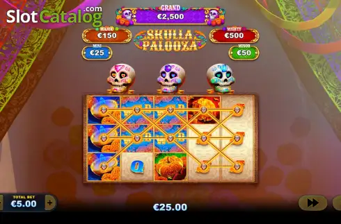 Скрин3. Skullapalooza слот