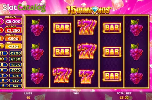 Скрин2. 15 Diamonds слот