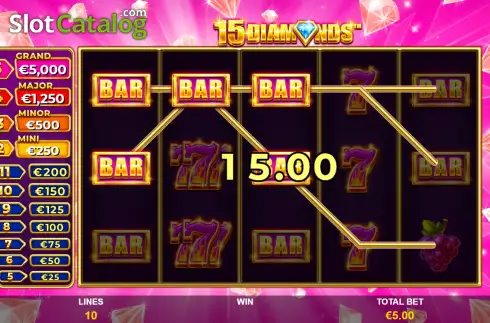 Скрин3. 15 Diamonds слот