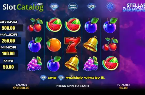 Скрин2. Stellar Diamonds слот