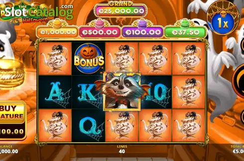 Скрин2. The Racaroon Halloween слот