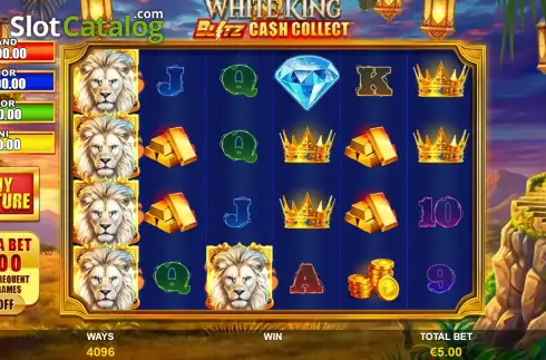 Скрин2. White King: Blitz Cash Collect слот