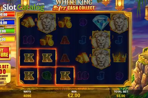 Скрин3. White King: Blitz Cash Collect слот
