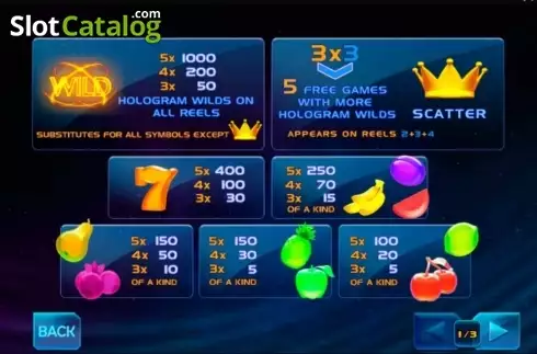 Скрин2. Hologram Wilds слот