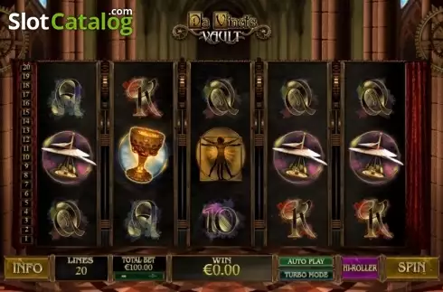 Скрин2. Da Vinci's Vault слот