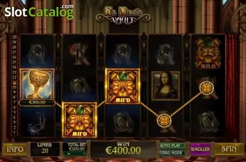 Скрин3. Da Vinci's Vault слот