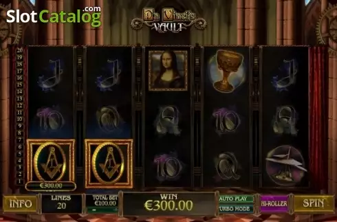 Скрин4. Da Vinci's Vault слот
