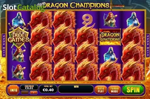 Скрин2. Dragon Champions слот