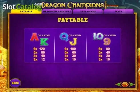 Скрин6. Dragon Champions слот
