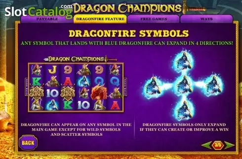 Скрин7. Dragon Champions слот