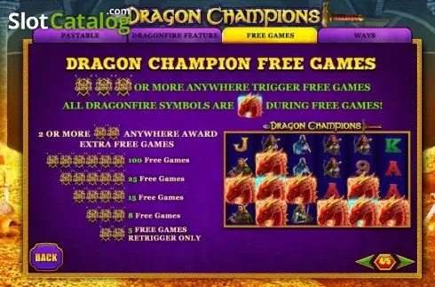 Скрин8. Dragon Champions слот