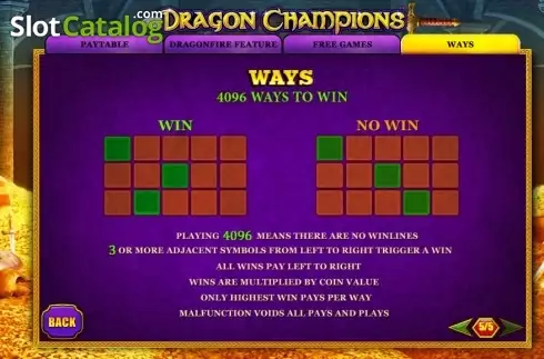 Скрин9. Dragon Champions слот