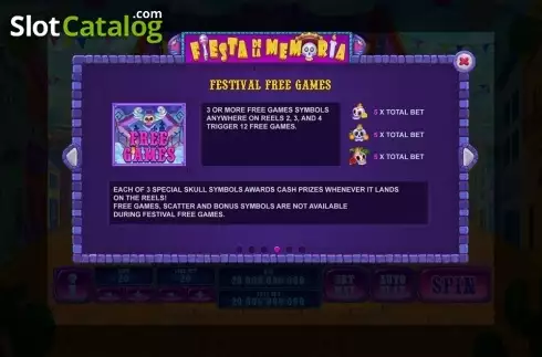 Скрин6. Fiesta De La Memoria слот