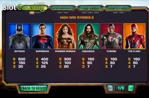 Скрин6. Justice League (Playtech) слот