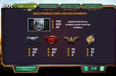 Скрин7. Justice League (Playtech) слот