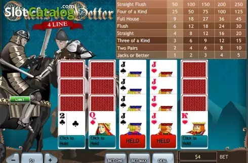 Скрин3. Jacks or Better 4 Line (Playtech) слот