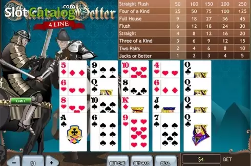 Скрин4. Jacks or Better 4 Line (Playtech) слот