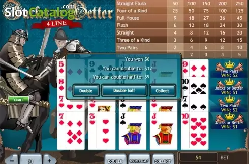 Скрин5. Jacks or Better 4 Line (Playtech) слот