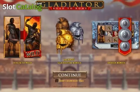 Скрин2. Gladiator Road to Rome слот