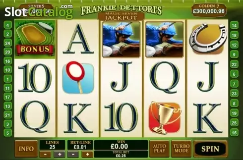 Скрин2. Frankie Dettori's Magic Seven Jackpot слот