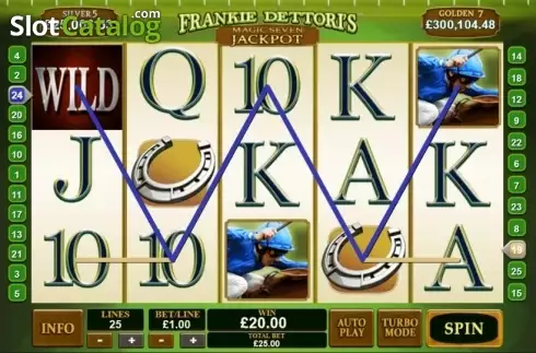 Скрин4. Frankie Dettori's Magic Seven Jackpot слот