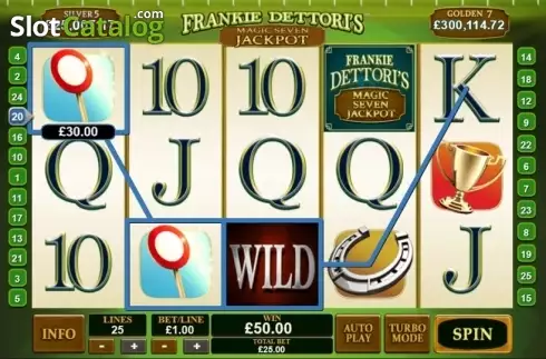 Скрин5. Frankie Dettori's Magic Seven Jackpot слот