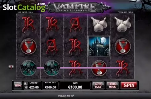 Скрин6. Vampire Princess of Darkness слот