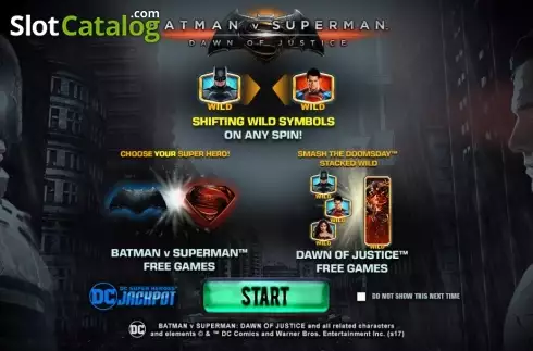 Скрин2. Batman v Superman Dawn of Justice слот