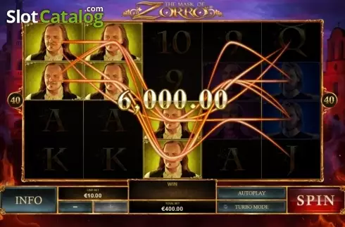 Скрин8. The Mask of Zorro (Playtech) слот