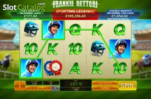 Скрин2. Frankie Dettori: Sporting Legends слот