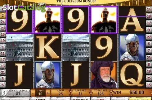 Скрин6. Gladiator (Playtech) слот