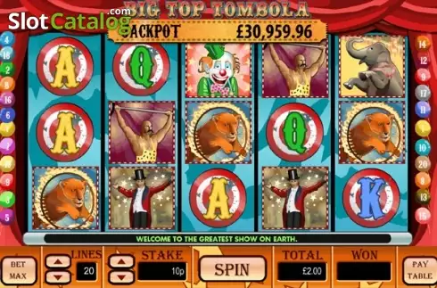 Скрин2. Big Top Tombola слот