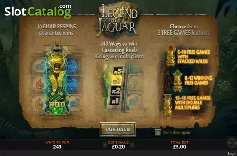 Скрин2. Legend of the Jaguar слот
