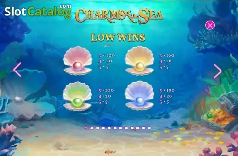 Скрин2. Charms of the Sea слот