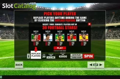 Скрин7. Top Trumps Football Stars слот