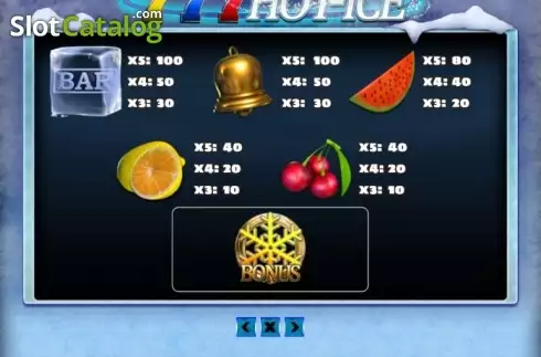 Скрин5. 777 Hot Ice слот