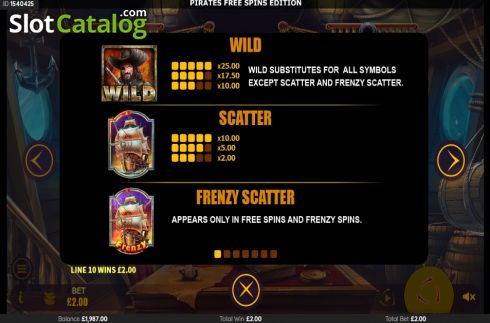 Скрин6. Pirates Free Spins Edition слот
