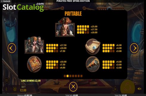 Скрин7. Pirates Free Spins Edition слот