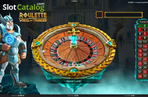 Скрин3. Roulette Wheel of Thunder слот