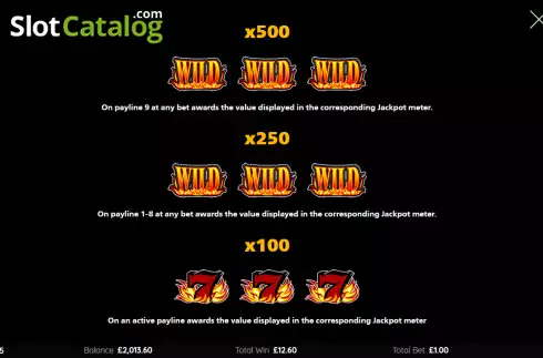 Скрин6. Blazing 777 2x 3x 5x слот