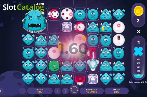 Скрин3. Blue Invaders слот