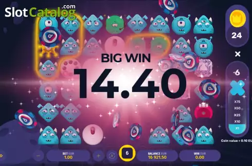 Скрин4. Blue Invaders слот